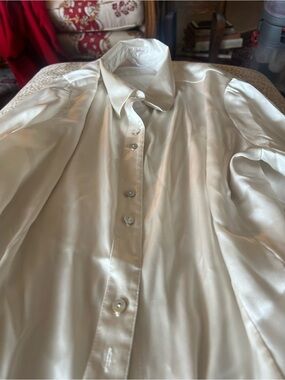 Marks & Spencer Satin Ivory Blouse